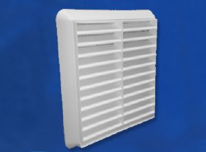 Louvred Grille 100mm Round Spigot
