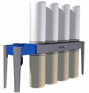 10 Four Bag Extractor 10hp