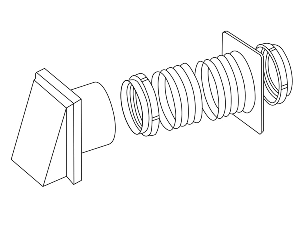 100mm Cooker Hood Kit