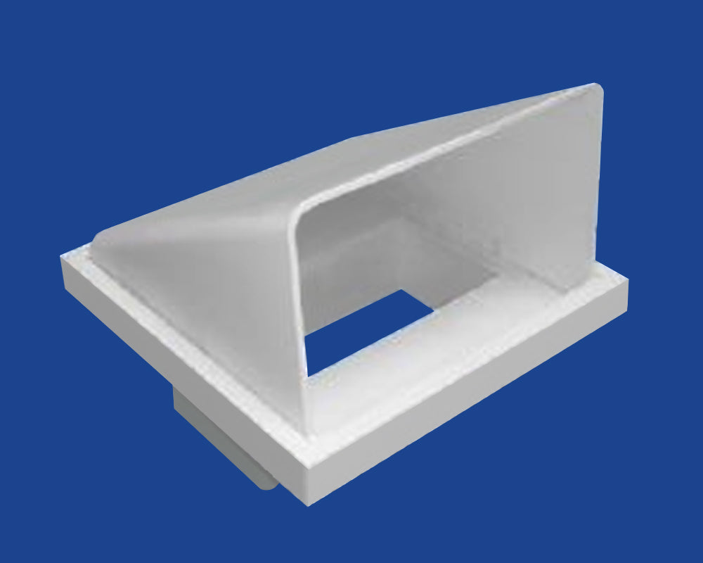 Rectangular Spigot Cowled Grille