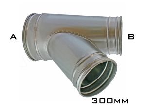 300mm Branch On A Reducer - Diameter A: 300mm to 600mm