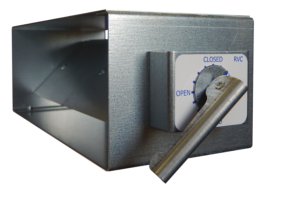 Residential Volume Control Damper 110mm x 54mm - Galvanised Steel